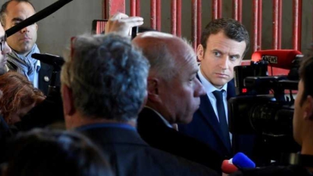 Macron attaque la combine de Le Pen avec Dupont-Aignan