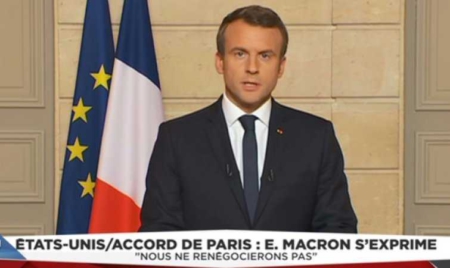 Macron défie Trump, aux avant-postes de la lutte contre le réchauffement climatique